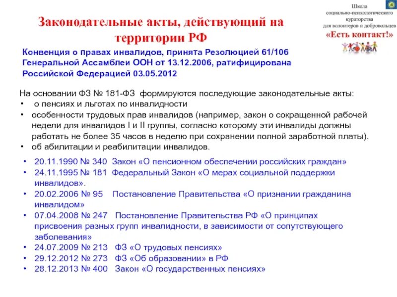 Инвалиды законодательство. Закон о защите прав инвалидов. Закон об инвалидах в рф