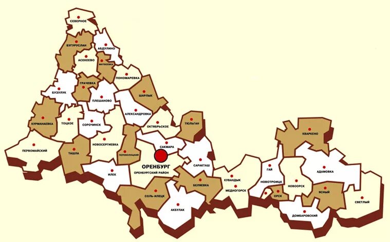 Оренбургская область на карте россии с городами. Карта Оренбургской области с районами. Карта Оренбургского района Оренбургской области. Оренбургская обл на карте с районами. Районы Оренбургской области.