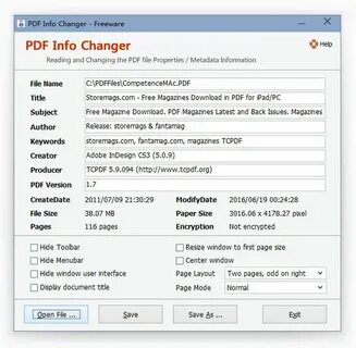 Change information
