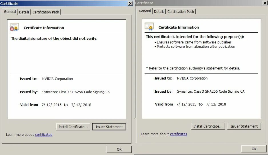 Digital Certificate. Расширение Issuer Certificate. Sha256 код. Code signing Certificate.