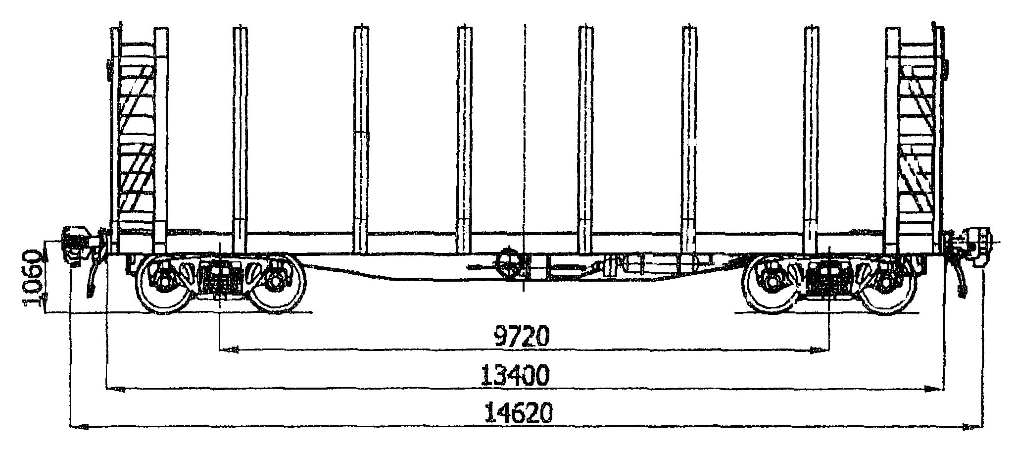 Высота железнодорожного вагона. Платформы с 12 стойками для перевозки леса длина 14620мм. Высота ЖД платформы. Габариты платформы РЖД. Ширина вагона платформы.