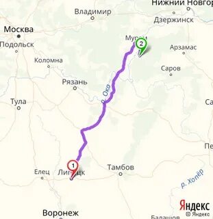Липецк нижний новгород на машине