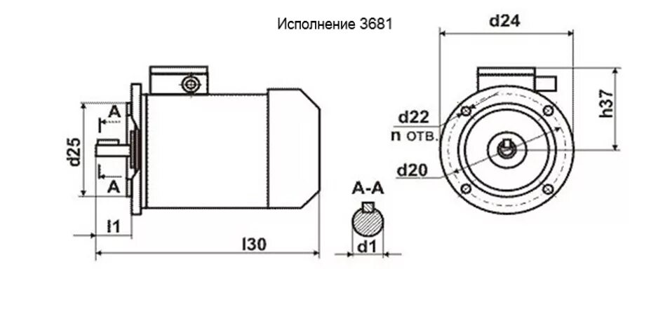 Размеры двигателей на чертежах Двигатели асинхронные взрывозащищенные серии АИМР