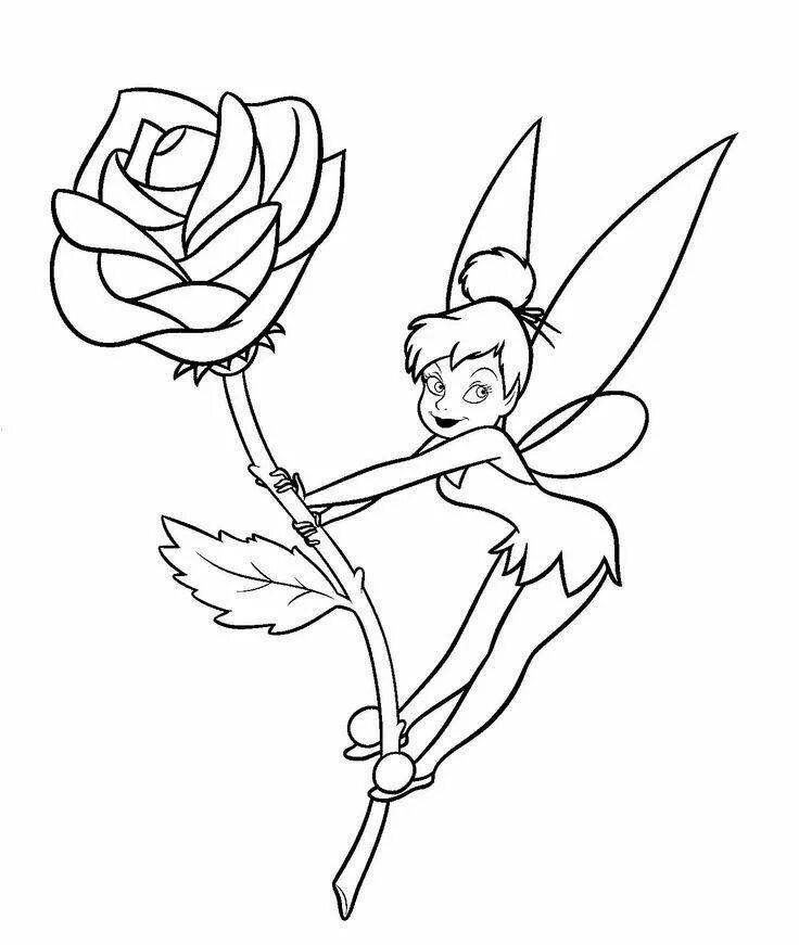 Pin by Liz Kurumu on disney para pintar Fairy coloring pages, Tinkerbell colorin