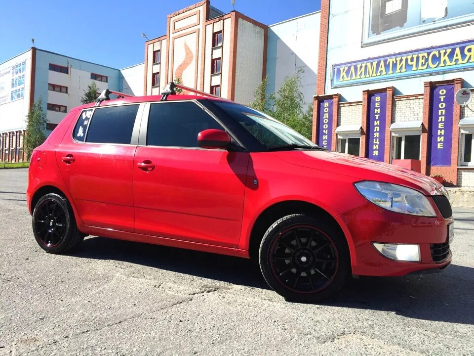 Колебался но всё же решился, установил диски на 16 - Skoda Fabia Combi Mk2, 1,6 