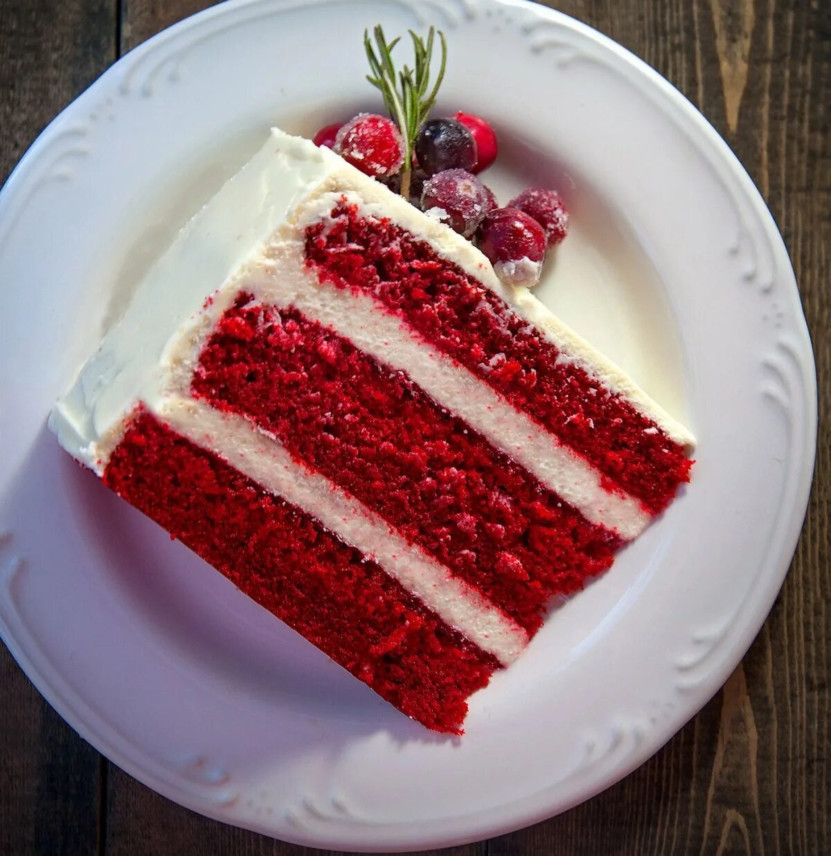 торта "красный бархат" (red velvet).