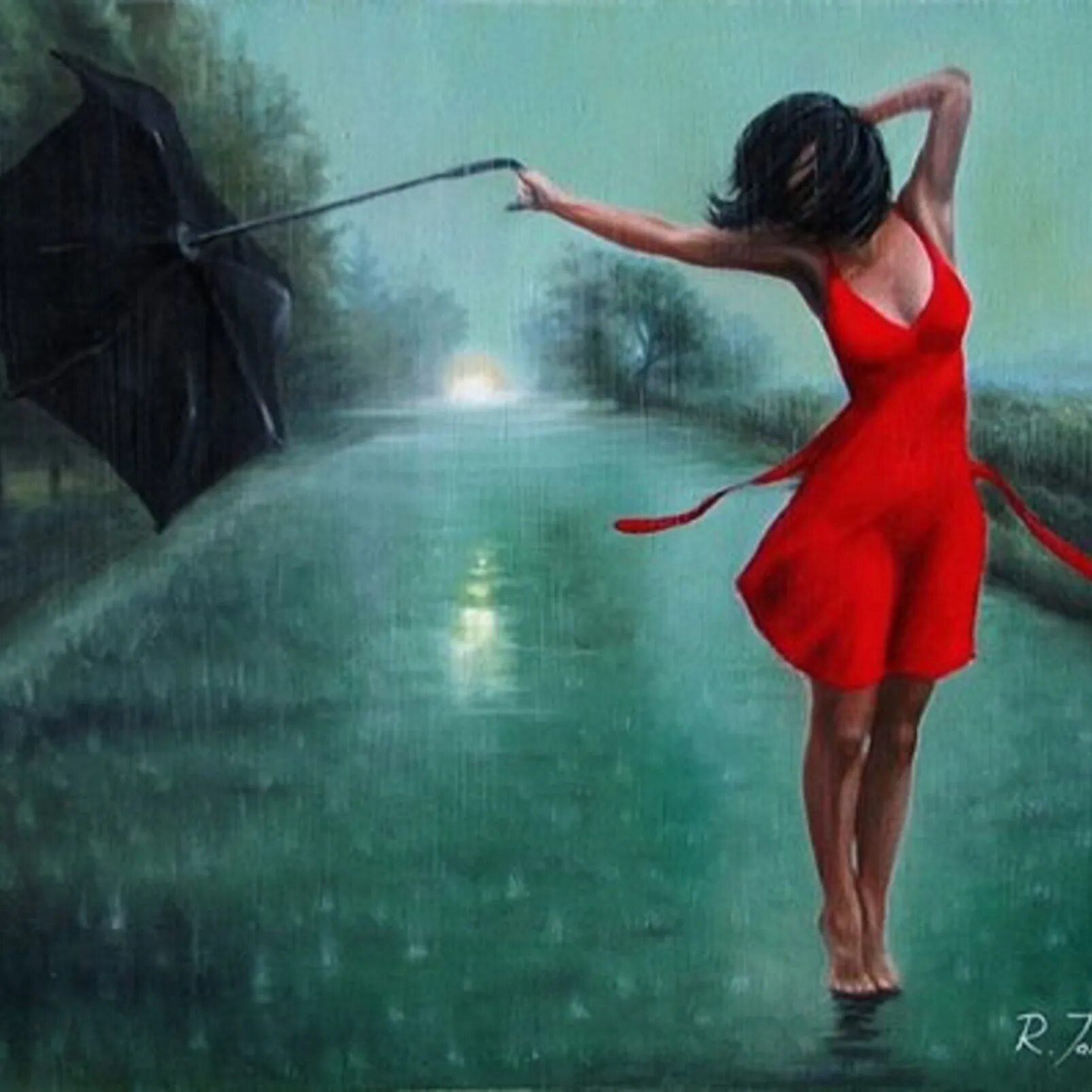I was dancing in the rain