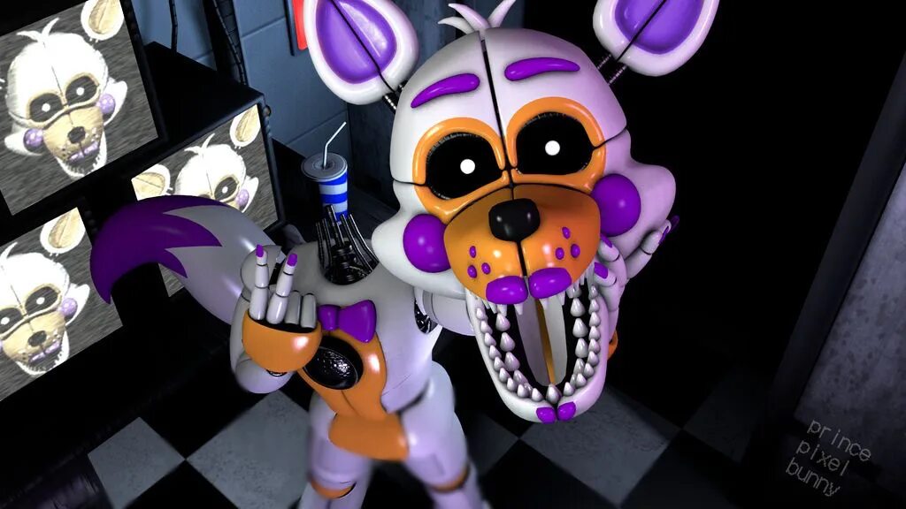 Фантайм лолбит. FNAF 5 лолбит. Lolbit SFM. Lolbit кошмарная.