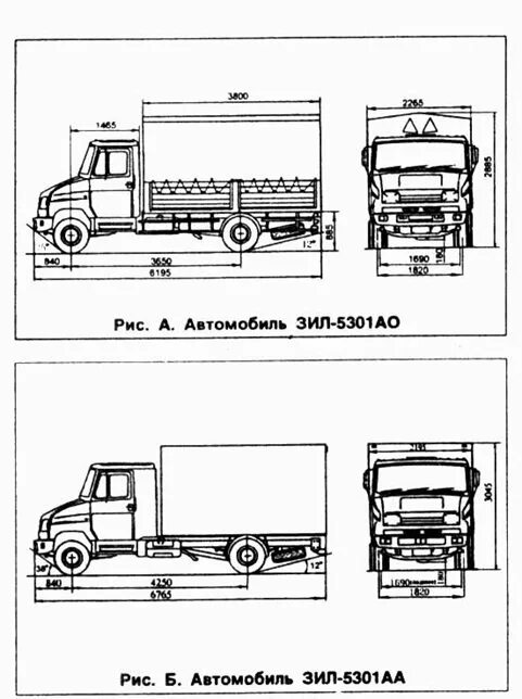 ЗИЛ 5301 Размеры кузова. Ширина кузова ЗИЛ 5301 бортовой. Габариты ЗИЛ 5301 бычок фургон. Габариты ЗИЛ 5301 бортовой.