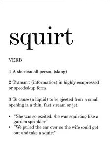 Meaning Of Squirts.