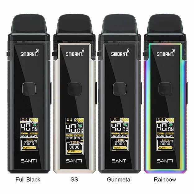 Смоант Санти. Smoant Santi 40w pod Kit. Набор Smoant Santi 1100mah 40w pod Kit. Smoant Santi pod Kit, 1100 МАЧ.