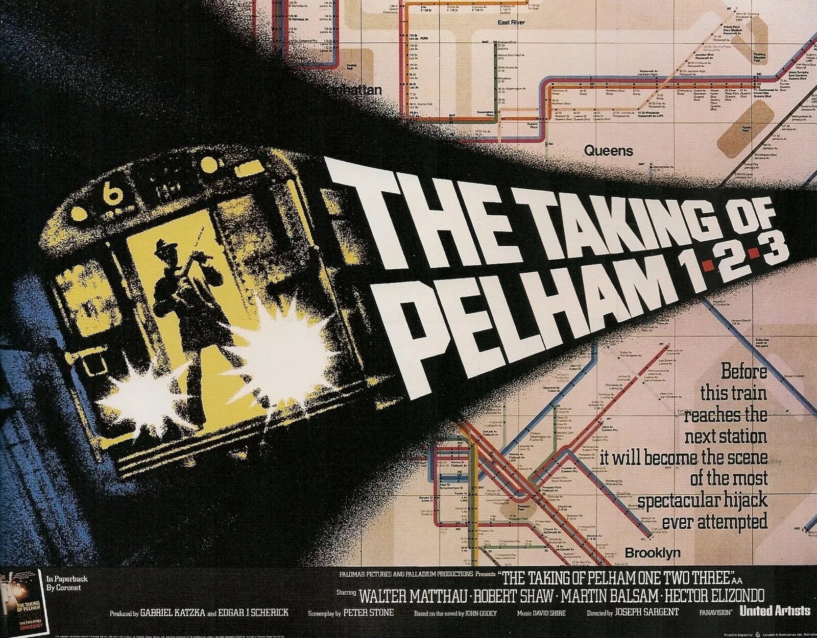 The.taking of Pelham one two three Постер. Захват поезда Пелэм 123.