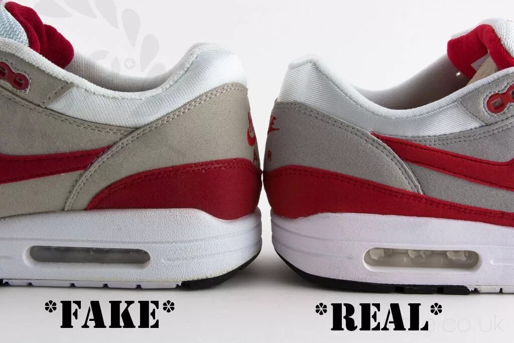 Как отличить nike. Оригинальные кроссовки найк АИР Макс. Nike Air Max 1 fake. Nike Air Max 1 оригинал.