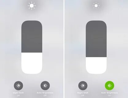 Яркость iphone
