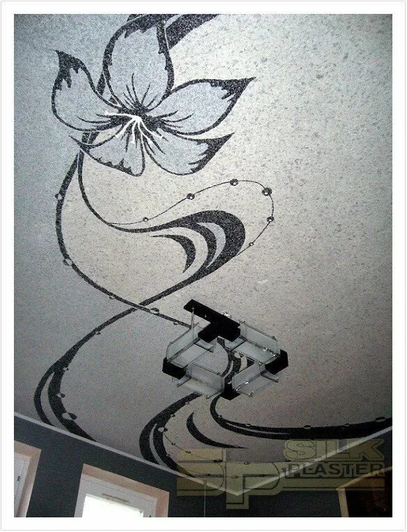 Ветка сакуры трафарет на стену. Рисунки потолков стен. Бежевые натяжные потолки с рисунком. Разрисовка потолков. Расписной потолок.