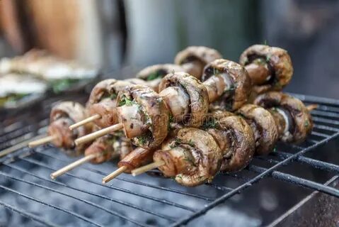 Grilled mushrooms
