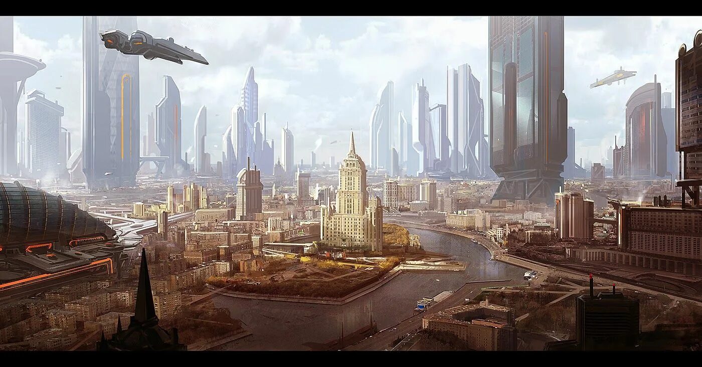 2026 будущее. Star Citizen Москва. Star Citizen концепт городов. Star Citizen City Concept. Футуристический город.