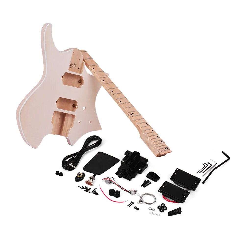 Muslady электрогитара. Basswood гитара. Электронная гитара Muslady. Headless DIY Electric Guitar Kit. Купить набор гитара