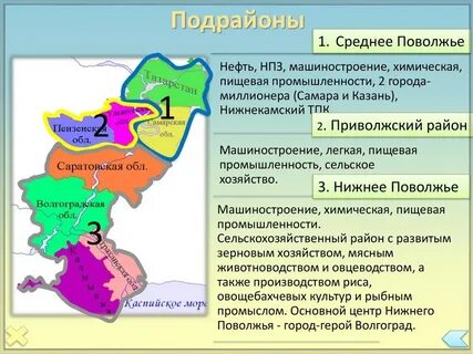 Северное поволжье на карте