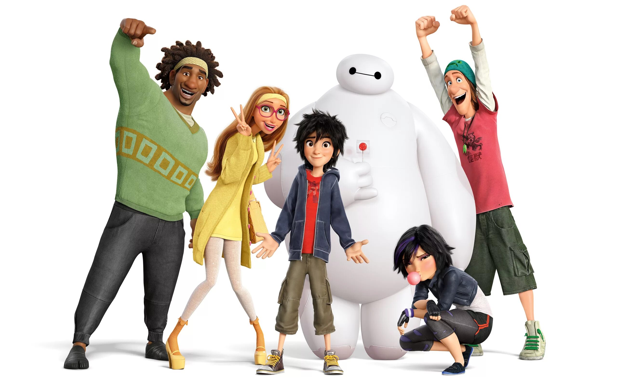 Современные мультсериалы. Город героев / big Hero 6. Биг Хиро 6 персонажи.