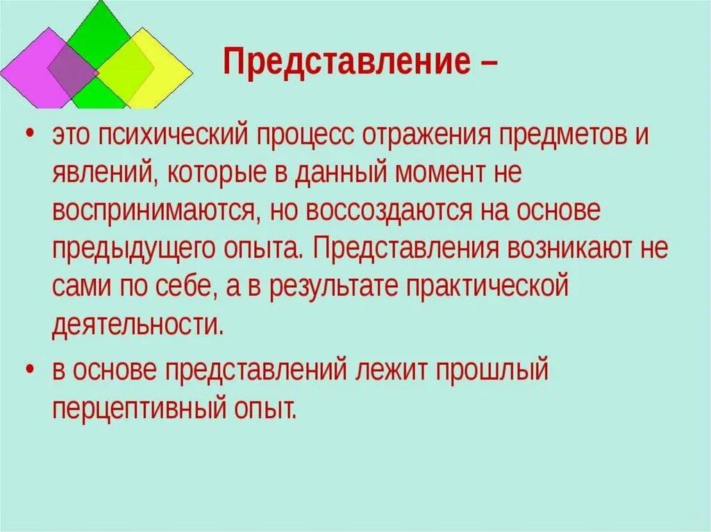 Представление понятие слово