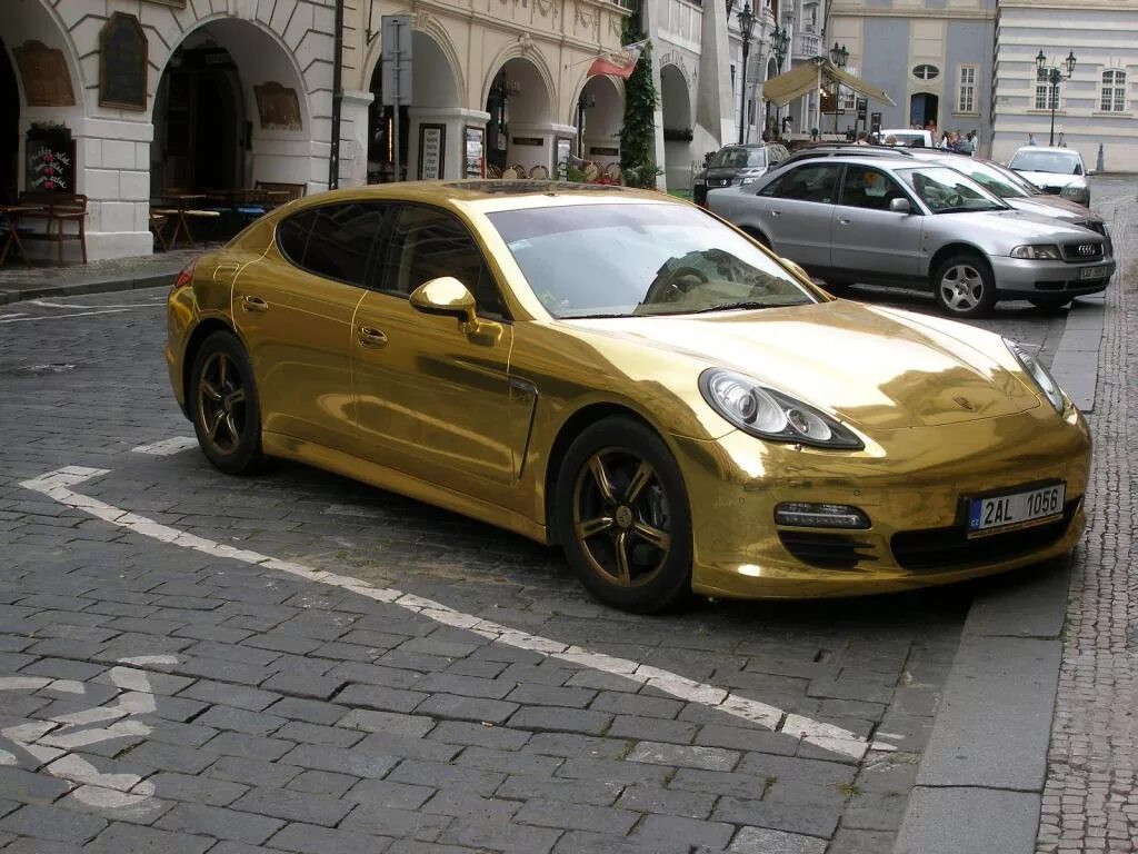 Gold car