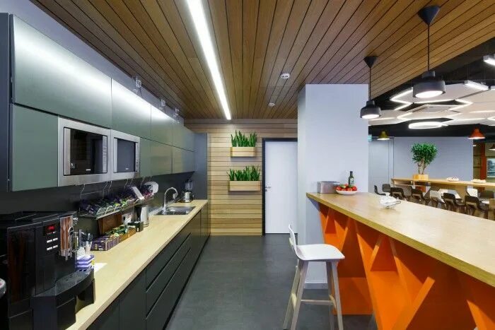 Kitchenette Office cafeteria design, Cafeteria design, Office space design