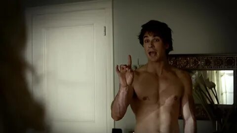 Ian Somerhalder shirtless in The Vampire Diaries 1-03 "Friday Night Bi...