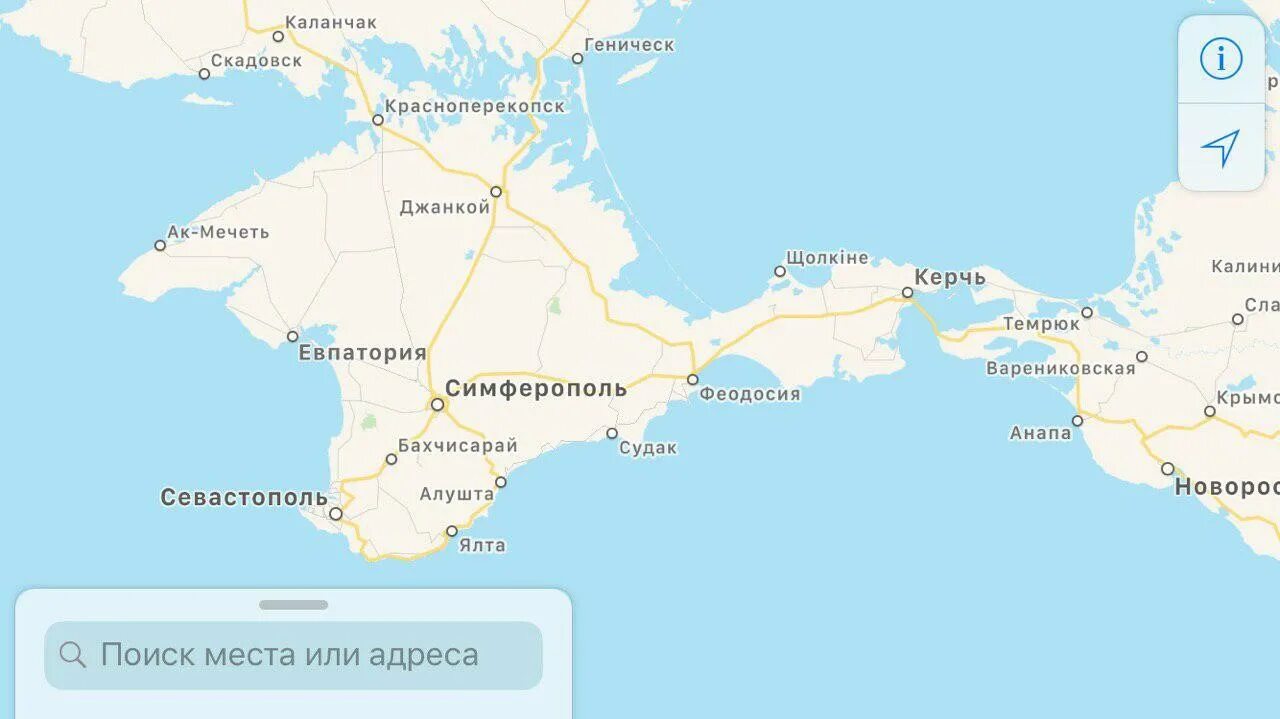 Apple карты крым россия. Севастополь и Симферополь на карте Крыма. Границы полуострова Крым на карте. Симферополь на карте Крыма. Севастополь и Симферополь на карте.