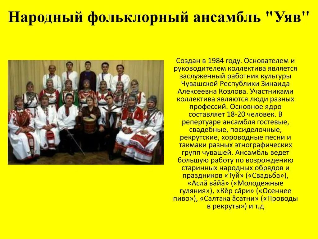 Сообщение о ансамбле
