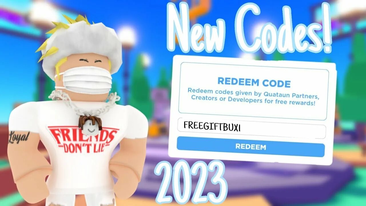 Roblox codes 2023