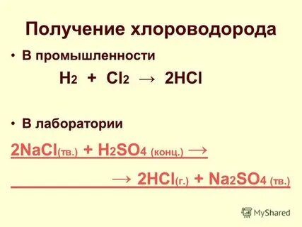 Определите какое количество вещества хлороводорода