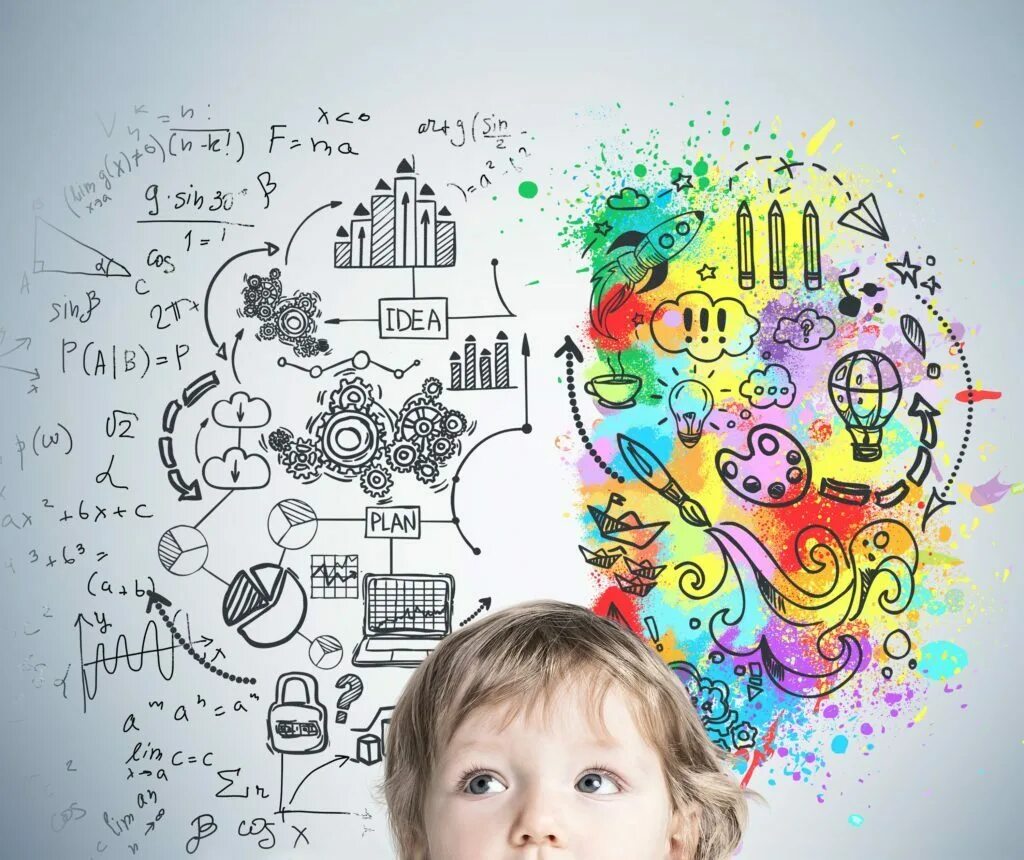 Влияние интеллектуального развития. Креативное мышление дети. Творческое мышление детей. Креативные рисунки для детей. Нейропсихология для детей.