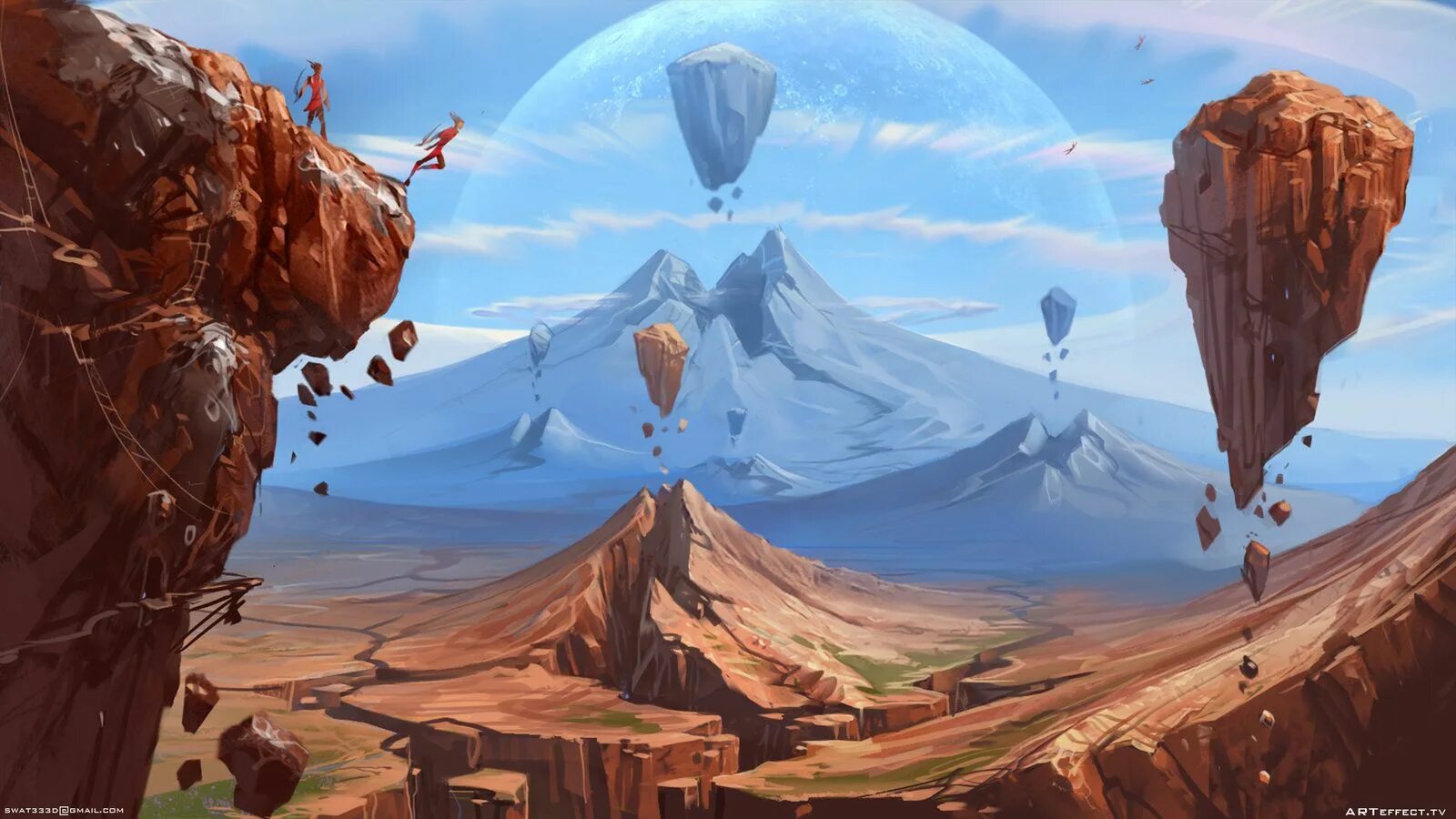 Парящий остров геншин. Flying rock. Горилаз фил гуд инк. Flying stones render. Flying rocks art.