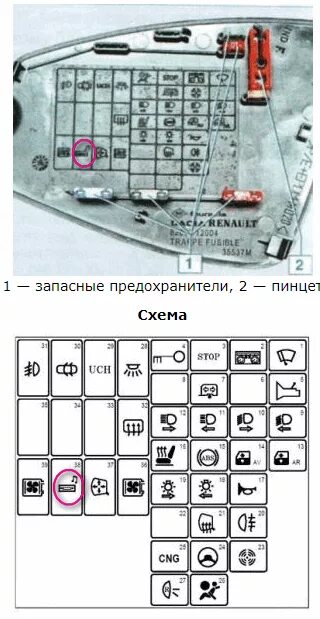Логан 1 предохранитель прикуривателя где расположен Предохранитель прикуривателя рено логан 1, 2: не работает, где находится, как сн