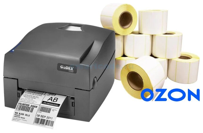 Печать этикеток для маркетплейсов. Принтер этикеток Godex g500u. Godex g500-u. Термоэтикетки для принтера Godex g500. Риббон для Godex g500.