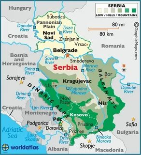 Карта сербии