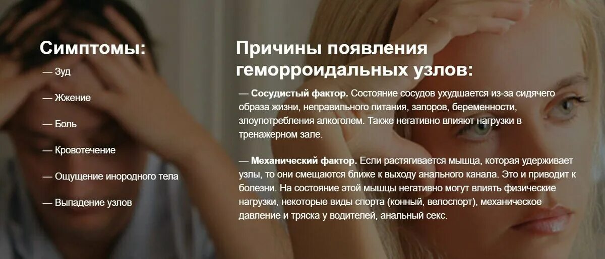 Симптомы женских
