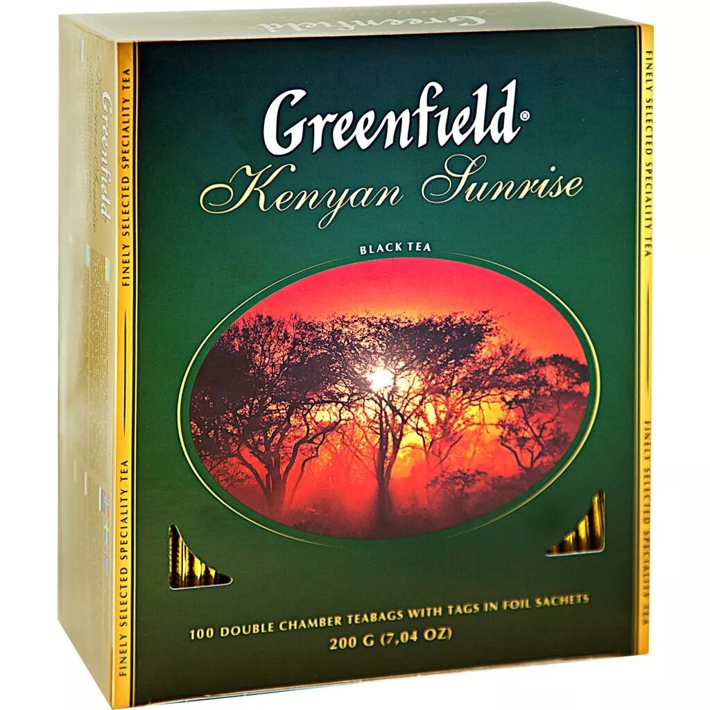 Чай гринфилд купить в спб. Гринфилд Кениан Санрайз 100 пак. Greenfield Кениан Санрайз чай чёрный Кения 100пак. Гринфилд Кения 100 пакетиков. Чай Гринфилд Кениан Санрайз 100 пак.