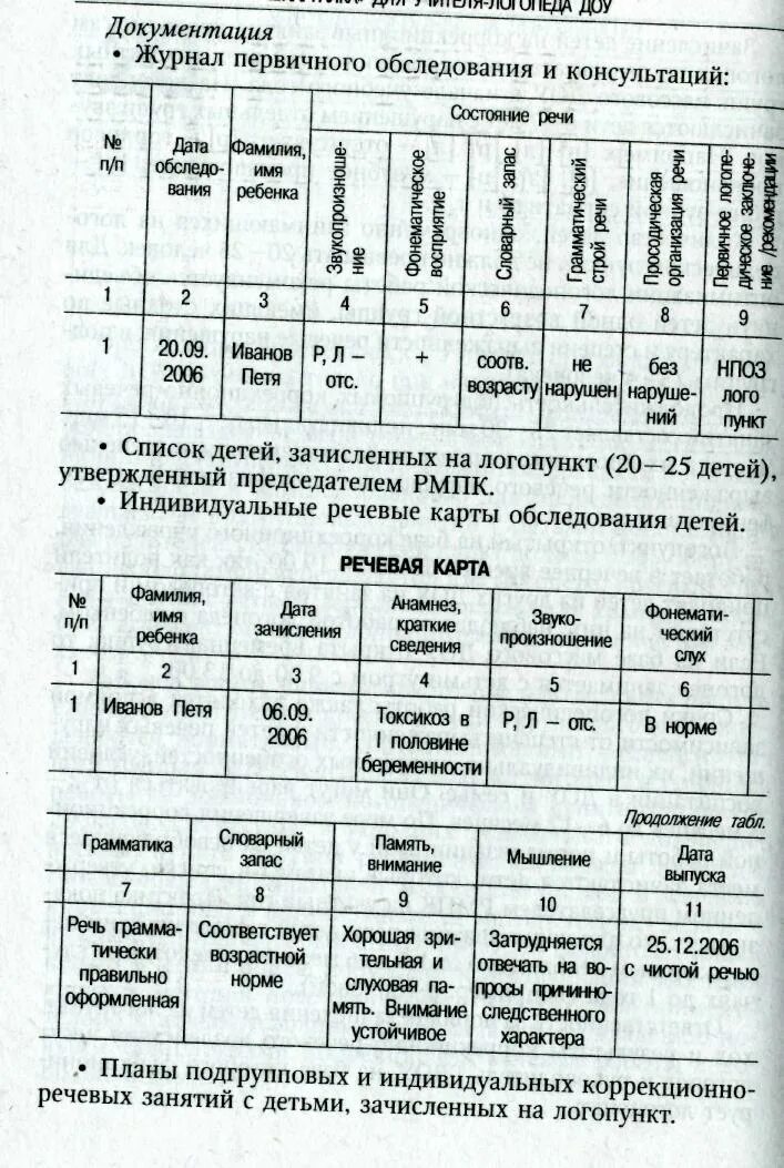 Индивидуальные планы работы с детьми логопеда. План работы логопеда в ДОУ. Журнал первичного обследования детей логопедом ДОУ. План ежедневной работы логопеда. Журнал первичного обследования.