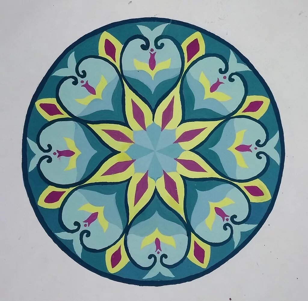 геометрическийторнамент. составление узора в круге. орнамент в полосе в круге. орнамент в полосе в круге. борецкая роспись трилистник.