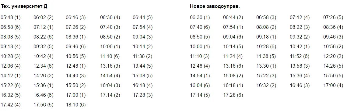 Изменение расписания автобусов липецк