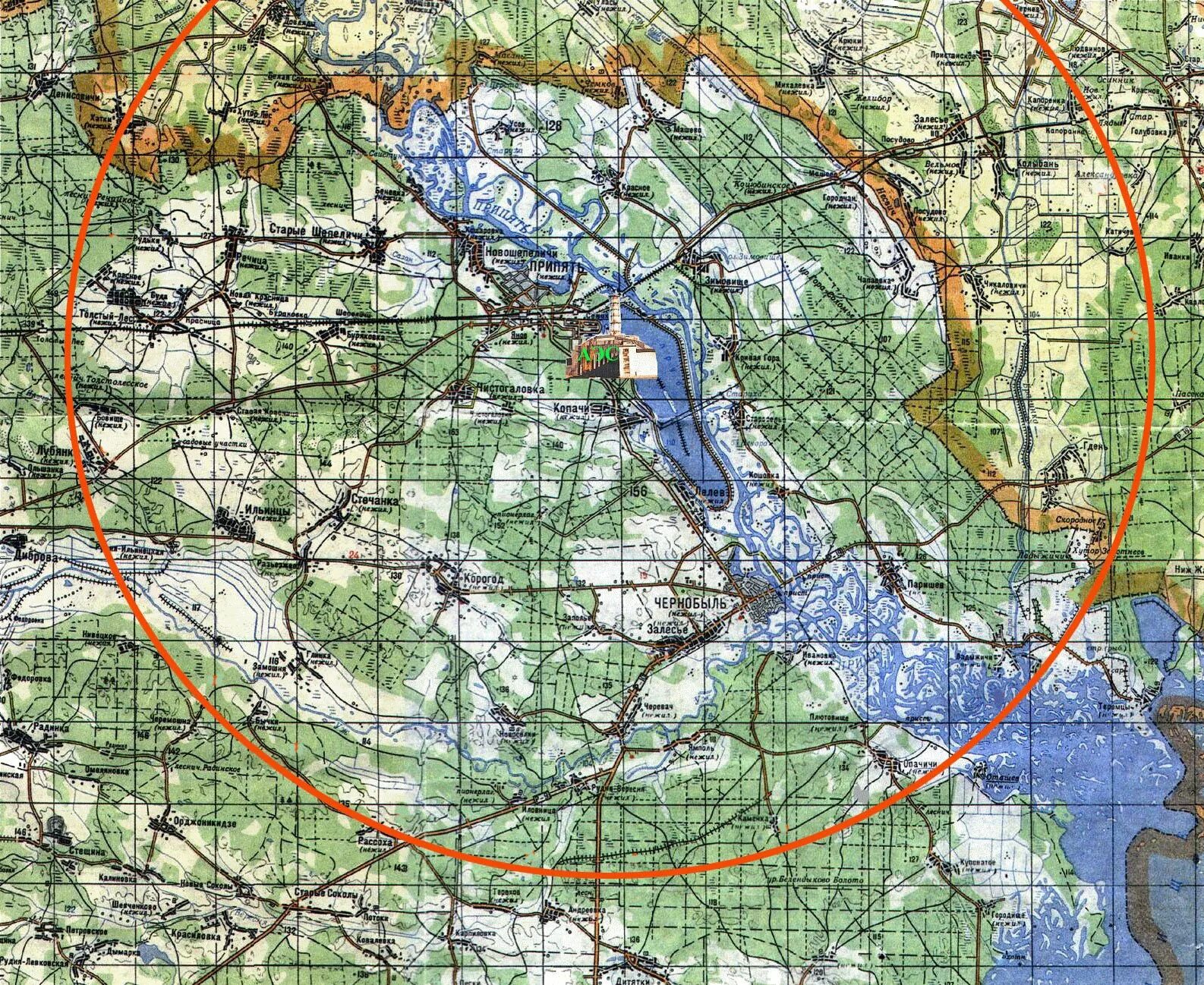 Чернобыль зона отчуждения карта. Зона отчуждения Чернобыльской АЭС карта. Чернобыльская зона отчуждения на карте. Чернобыльская АЭС на карте на карте. 30 км на карте