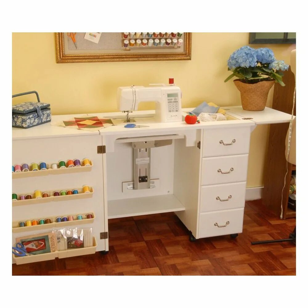 складной стол в шкафу. комод трансформер термит. столик для рукоделия. комод для рукоделия трансформер. швейный столик термит.