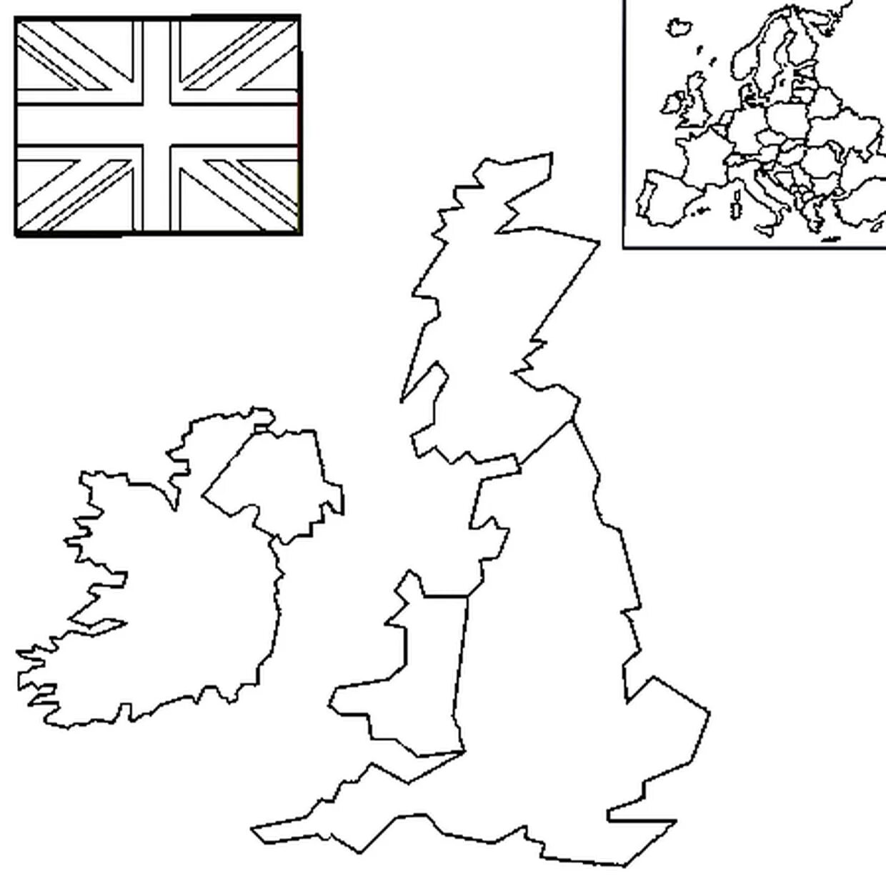 Очертания Великобритании на карте. Контурная карта Великобритании с городами. Карта Англии раскраска. Карта Великобритании для раскрашивания.