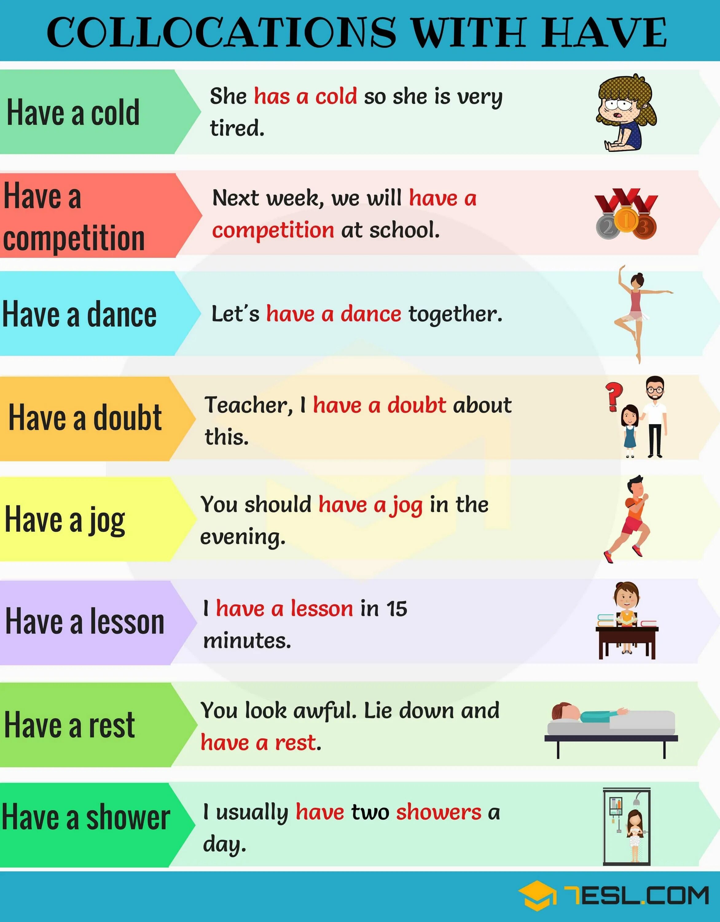 Children usually. Collocations with have. Collocations в английском языке. Фразы с have в английском. Have has фразы.