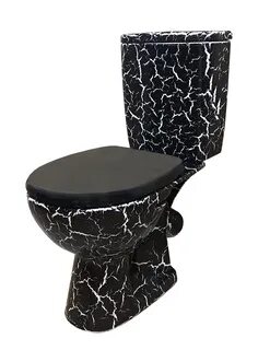Черный унитаз