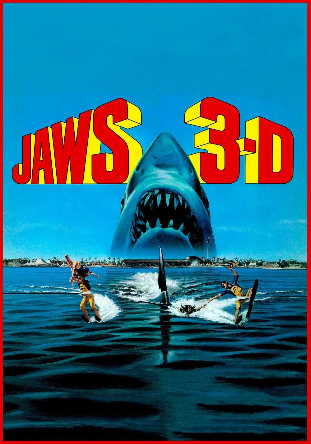 Vortex jaws. Челюсти 3 1983 постер. jaws 3d.