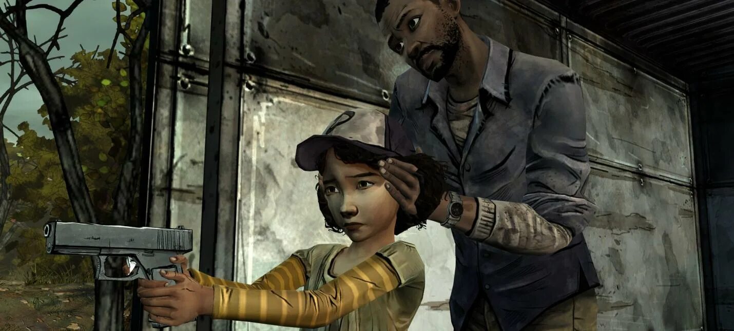 Игра девочка с братом. The Walking Dead Клементина Эверетт. Клементина the Walking Dead 2.