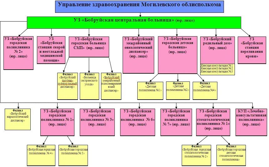 Организация здравоохранения рб. Структура здравоохранения РБ. Кому подчиняется поликлиника. Вышестоящие организации поликлиники. Кому подчиняются муниципальные больницы.